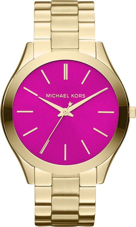 michael kors damenuhr runway slim|michael kors oversized runway watch.